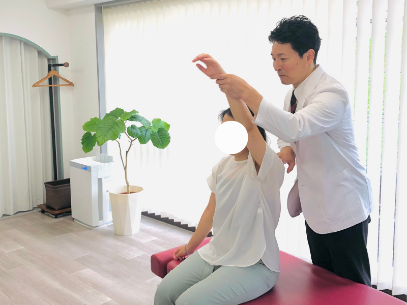 肩関節可動域検査